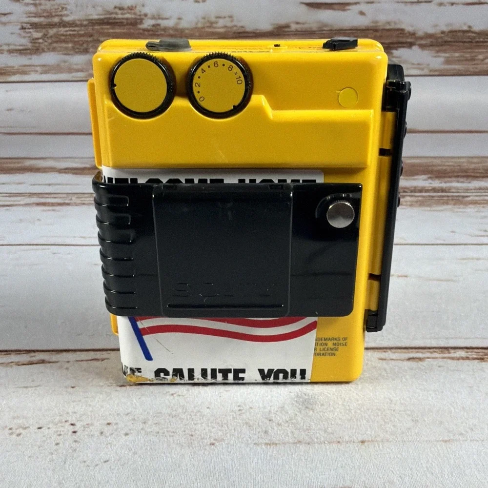 Sony WM-F75 Yellow Sports Walkman Cassette Radio For Parts